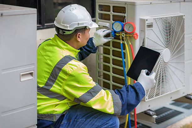 Professional Hvac Installation technician working in Aurora, NY